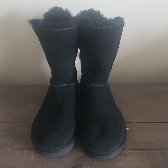 KOOLABURRA BY UGG Womens REMLEY 1105792 Black Suede Buckle Boots Size 6 - Picture 6 of 10